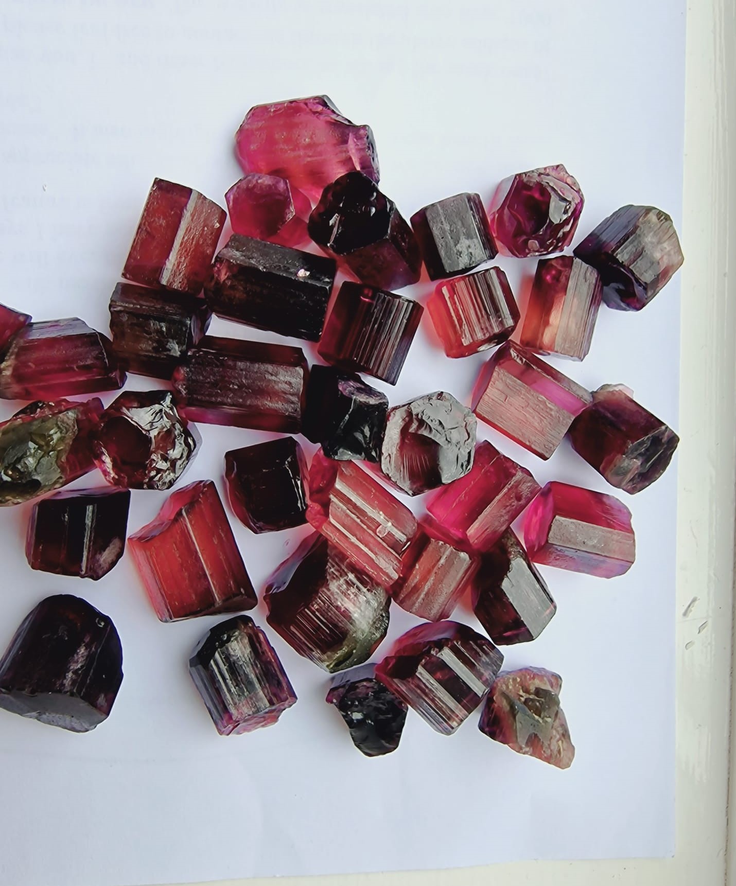 Rubellite and Sunset Tourmalines