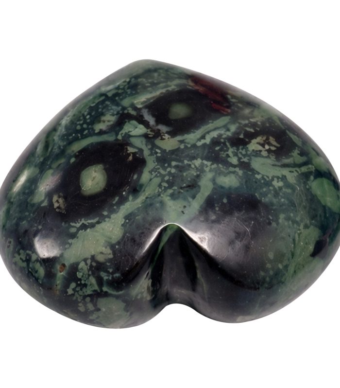 Green Apatite Puff Heart