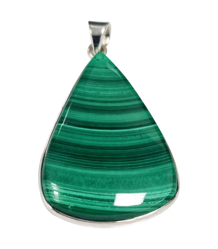 Malachite Gemstone Teardrop Pendant