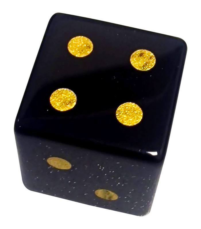 Black Obsidian Gemstone Dice