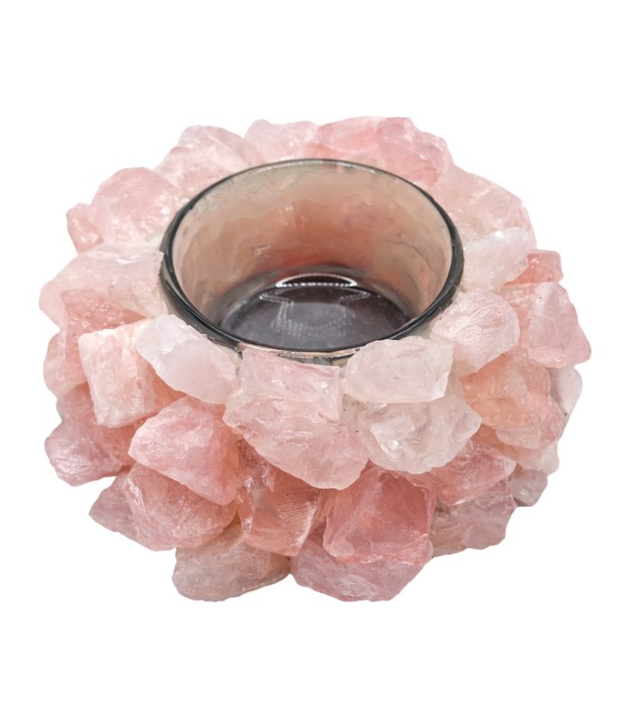 Rose Quartz Candle Light