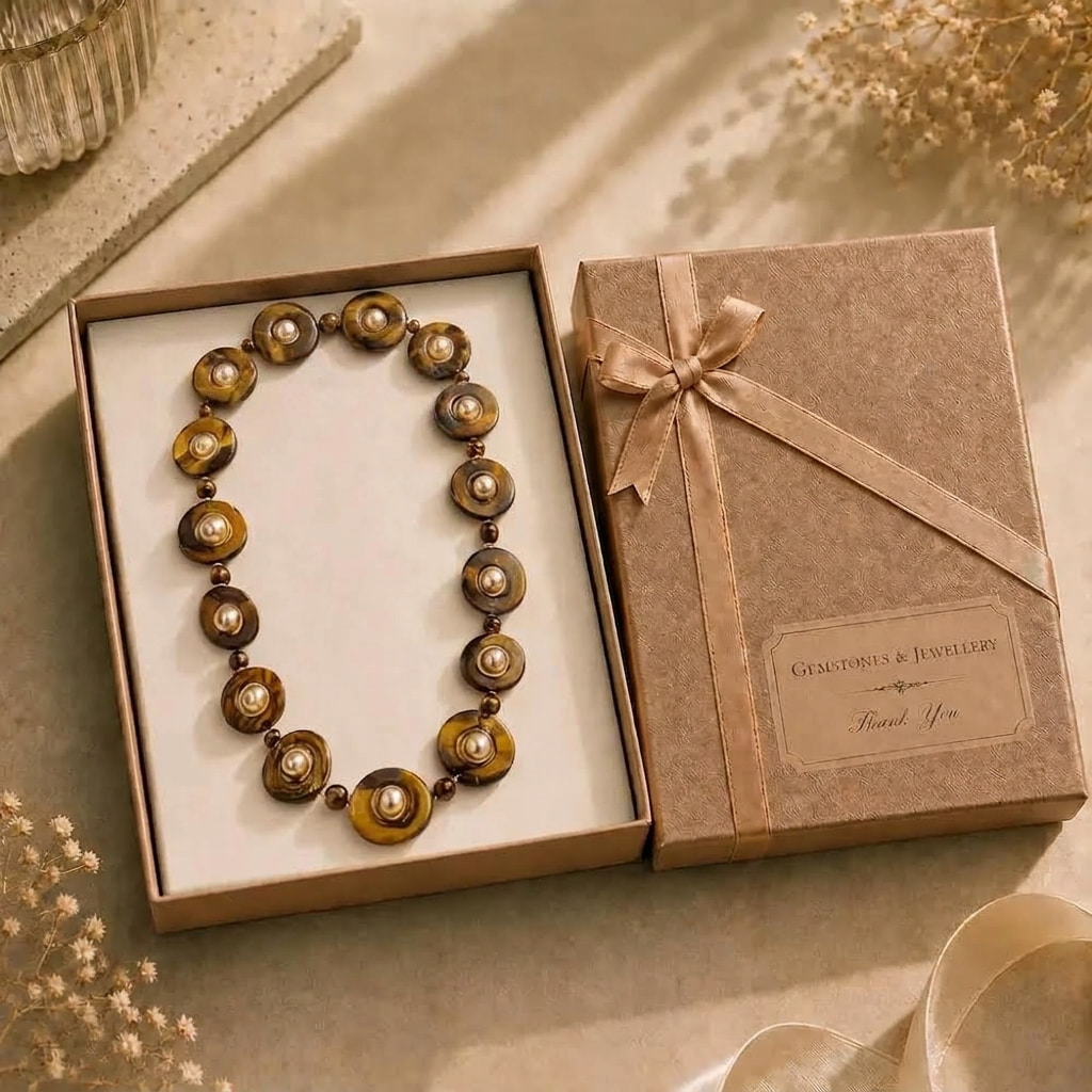 Freshwater Mother Of Pearl Necklace(90cm) - Image 2