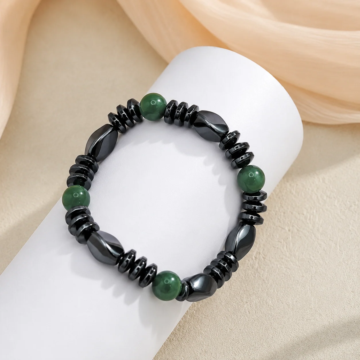 Green Aventurine & Hematite Grounding Bracelet