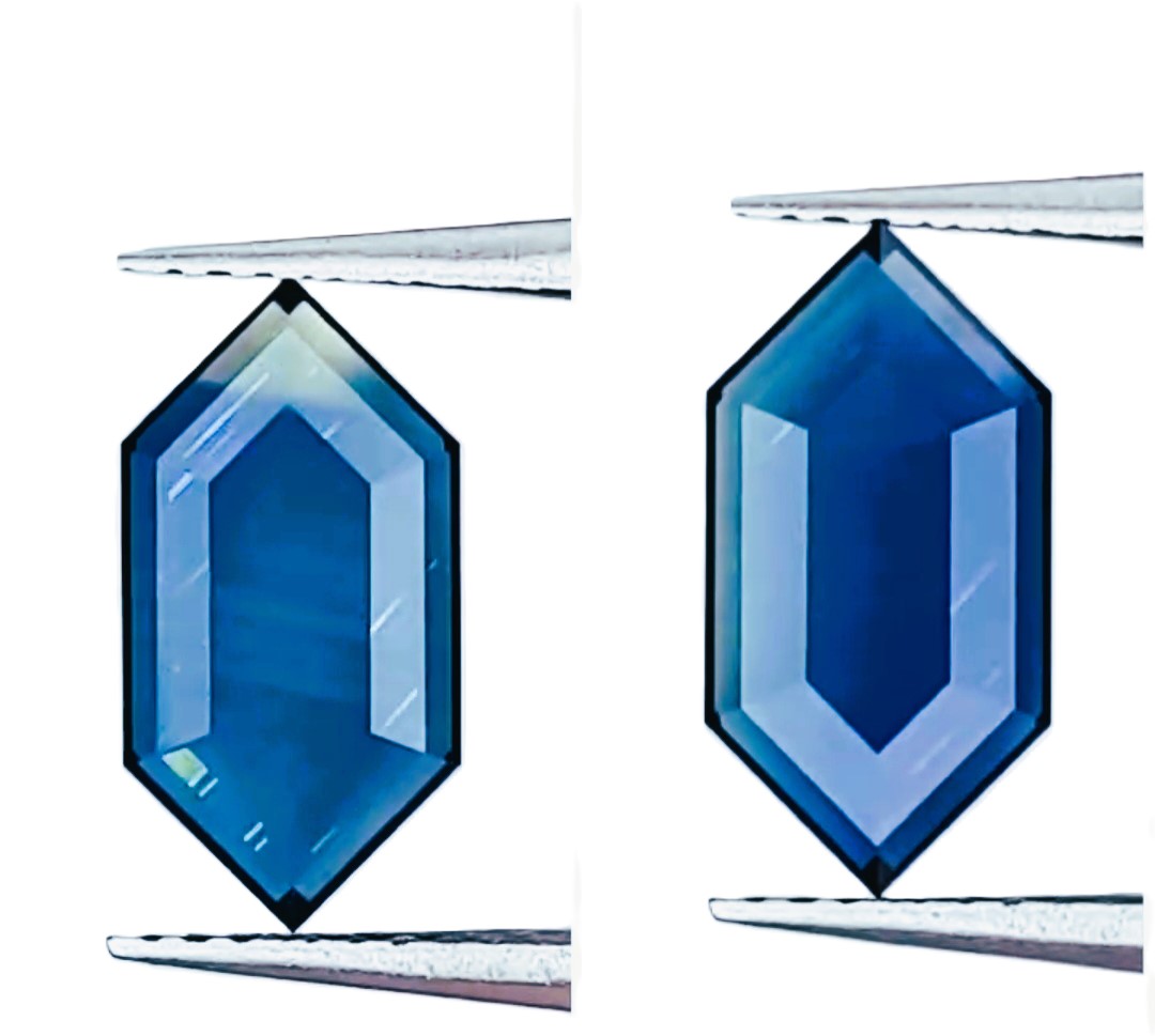 Natural Unheated Precision Cut Blue Sapphire