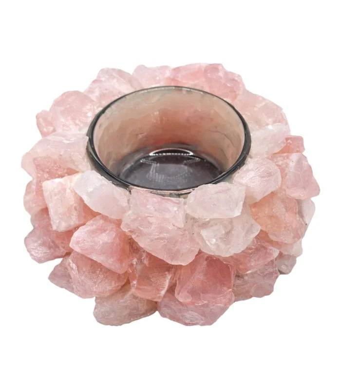 Rose Quartz Candle Light